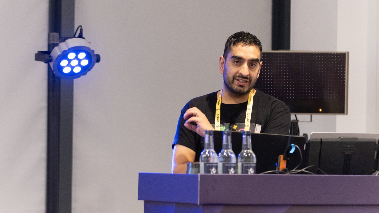 Rishi Sapra presenting
